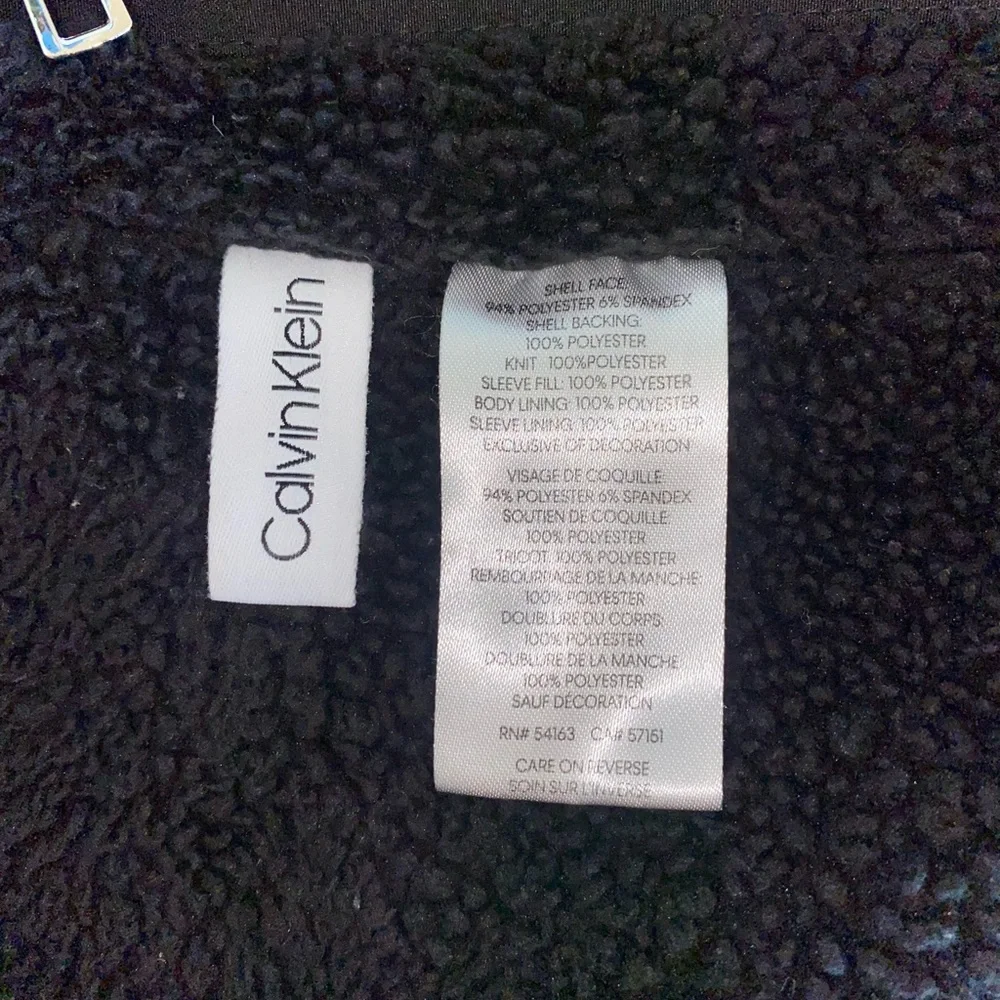 Calvin Klein black weatherproof fuzzy lined winter coat jacket parka size small - Picture 5 of 6